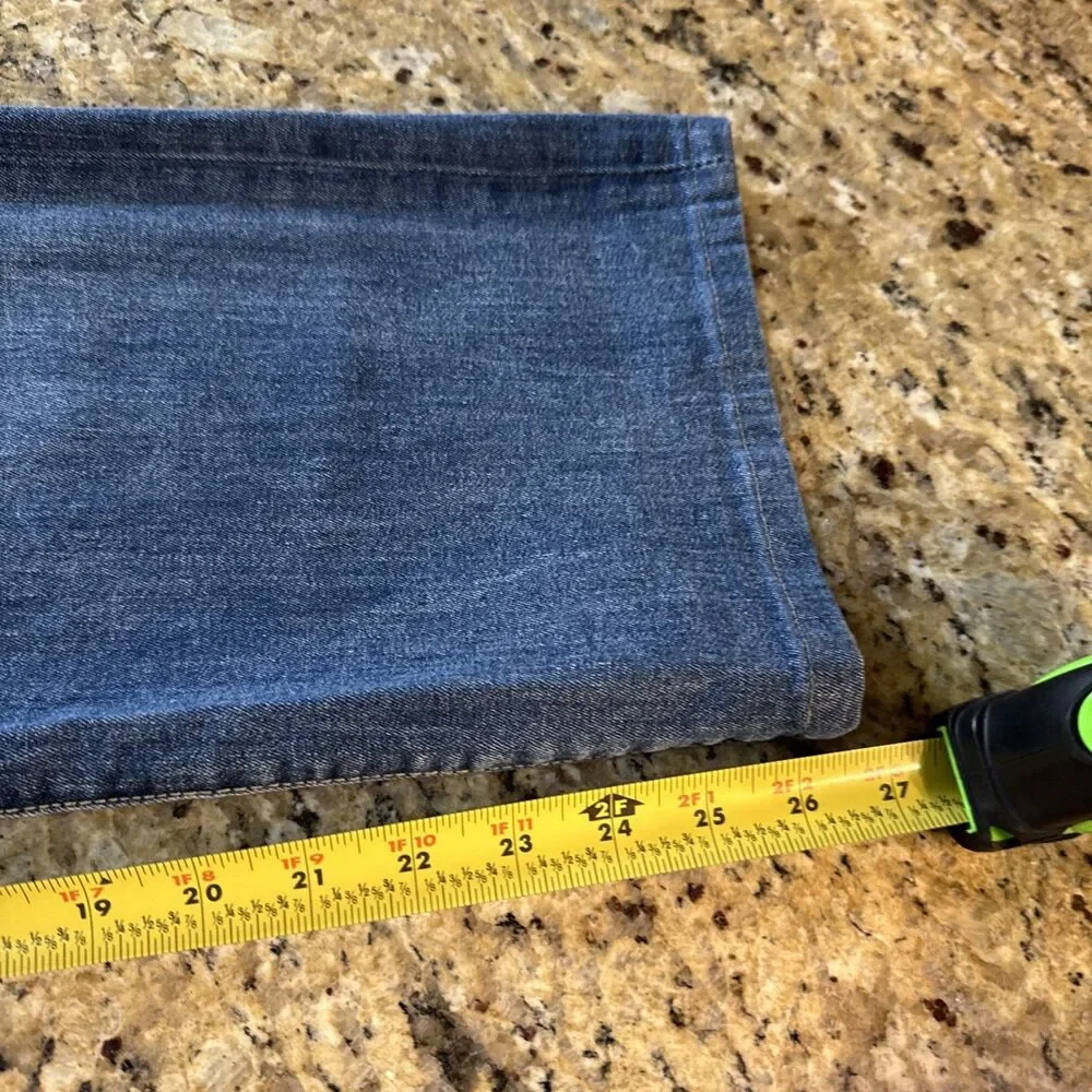 True Religion Ricky Jeans Relaxed Straight Jeans Mens 42/26 Blue Denim Super Str